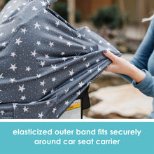 Elasticized Outer Band Fits Securely Around Car Seat Carrier