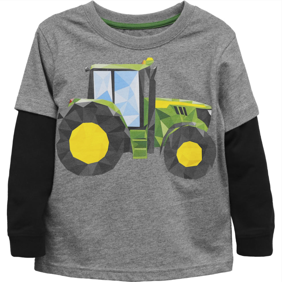 John Deere Boys' Long-Sleeve Polygon Tractor Tee J4T136HT – Good's