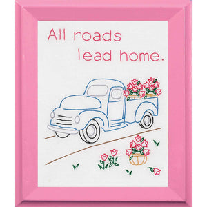 Jack Dempsey Needle Art All Roads Lead Home Sampler Embroidery Design 181-729