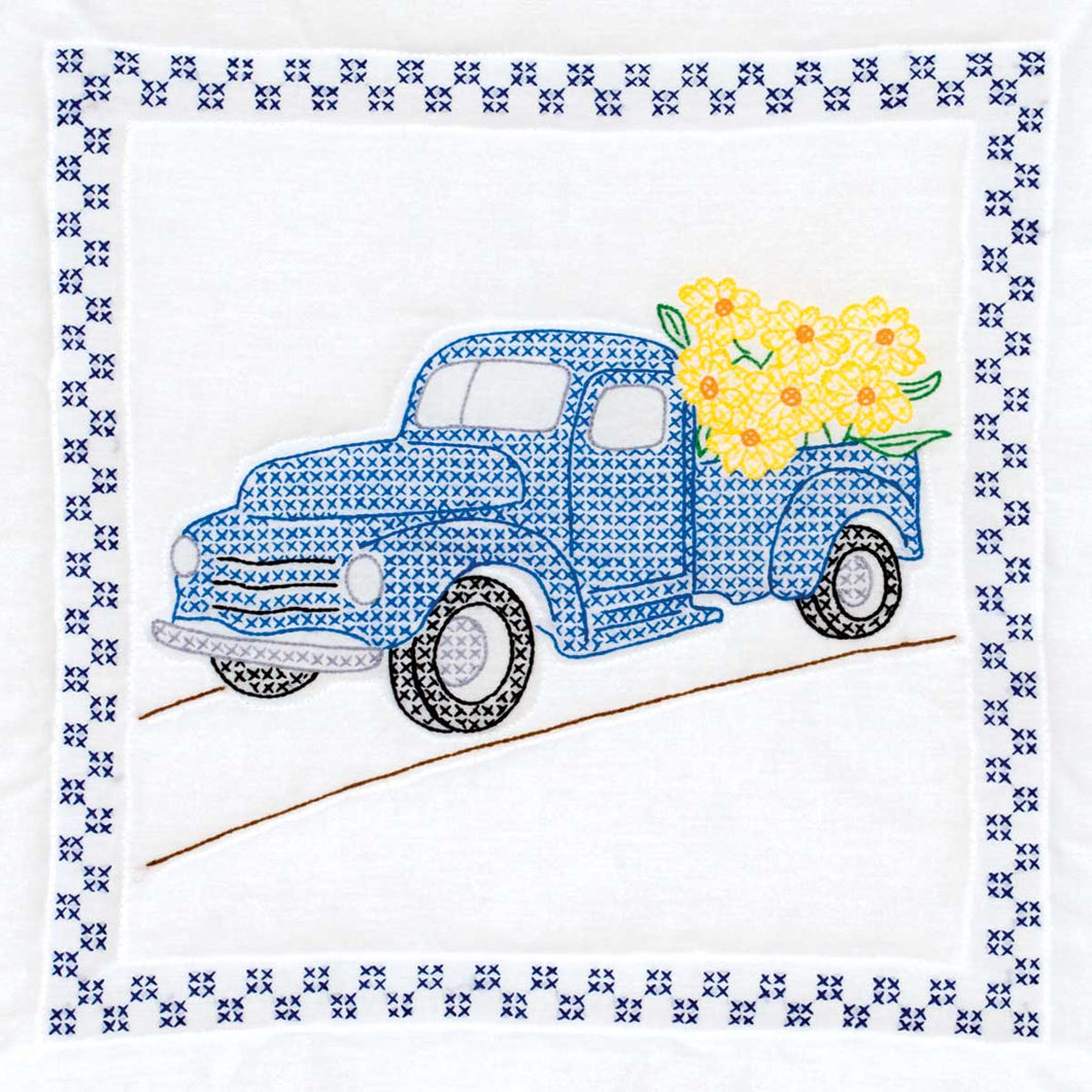 Tow Truck Tooth Fairy Pillow - Jack Dempsey Needle Art