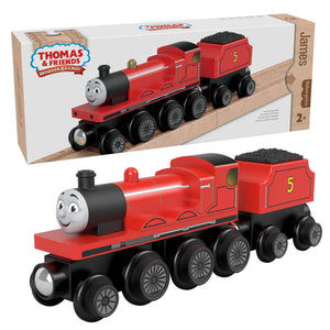 James toy train and packaging