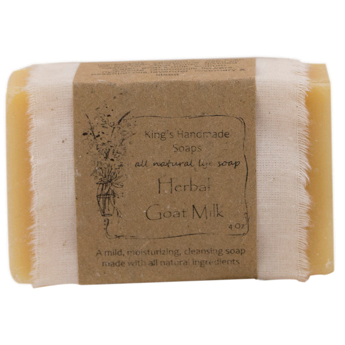 Herbal Goat Milk bar soap.