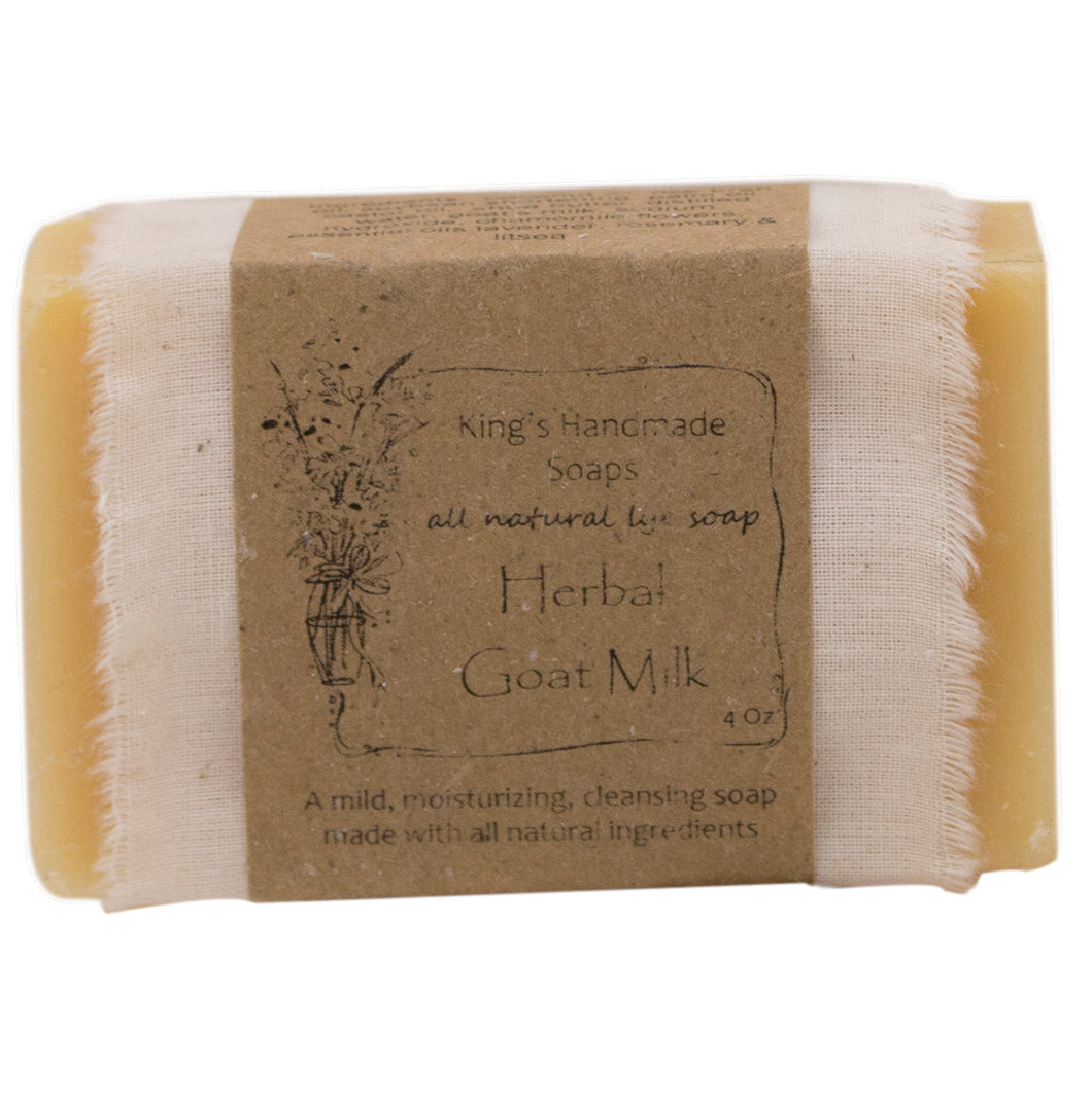 Herbal Goat Milk bar soap.