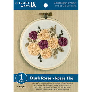 Blush Roses Embroidery Kit