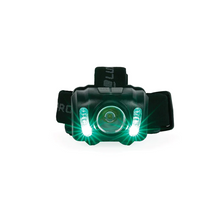 LuxPro Multi- Color Headlamp showing green flood light