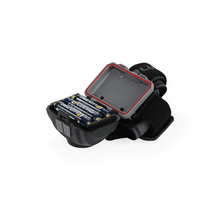 LuxPro Multi- Color Headlamp showing batteries in case