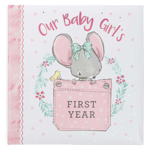 Our Baby Girl's First Year Memory Book Front Cover