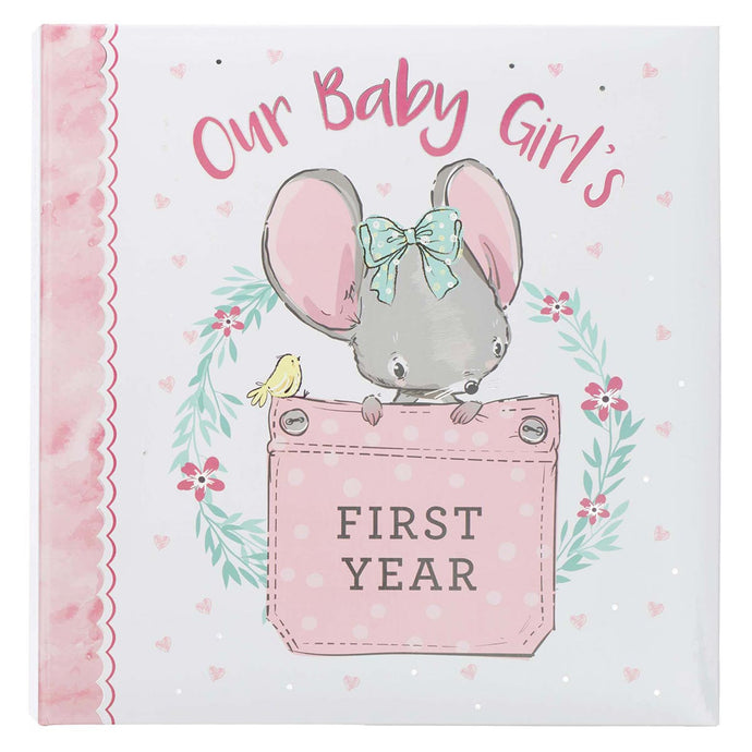 Our Baby Girl's First Year Memory Book Front Cover