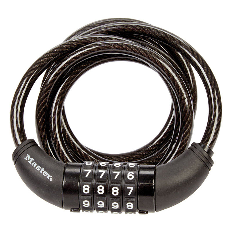 Bike cable lock with combination code