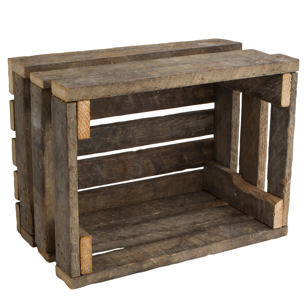 mini wooden crate.