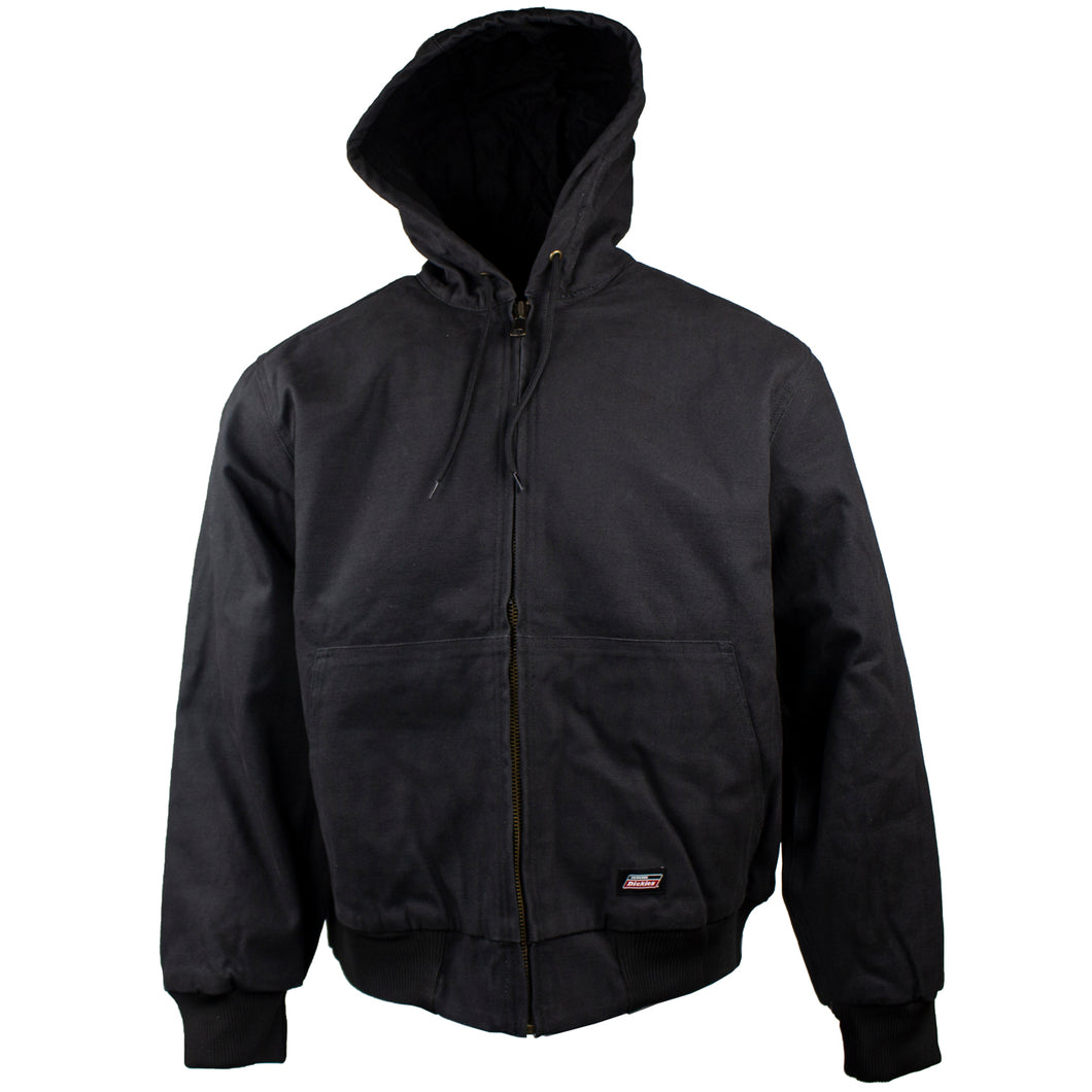 Black DUCK HOODED INSULATED JACKET