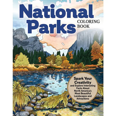 National Parks Coloring Book Front Cover