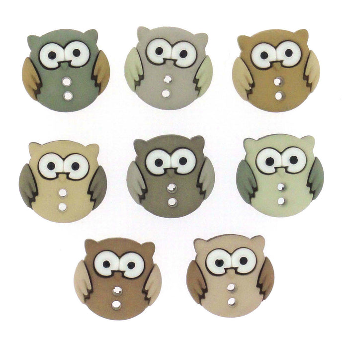 Owl buttons.