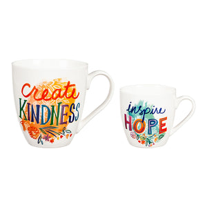 Ceramic Travel Mug, To Go Cup, White & Cream– Gather Goods Co.