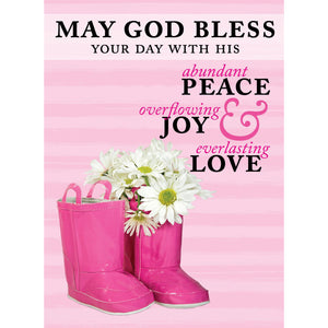 Pink Boots Note Cards 4059