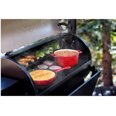 Pro Series 34 Pellet Grill TFB88PZB food on grill