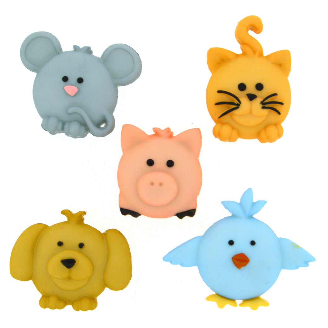 Pudgy pet buttons.