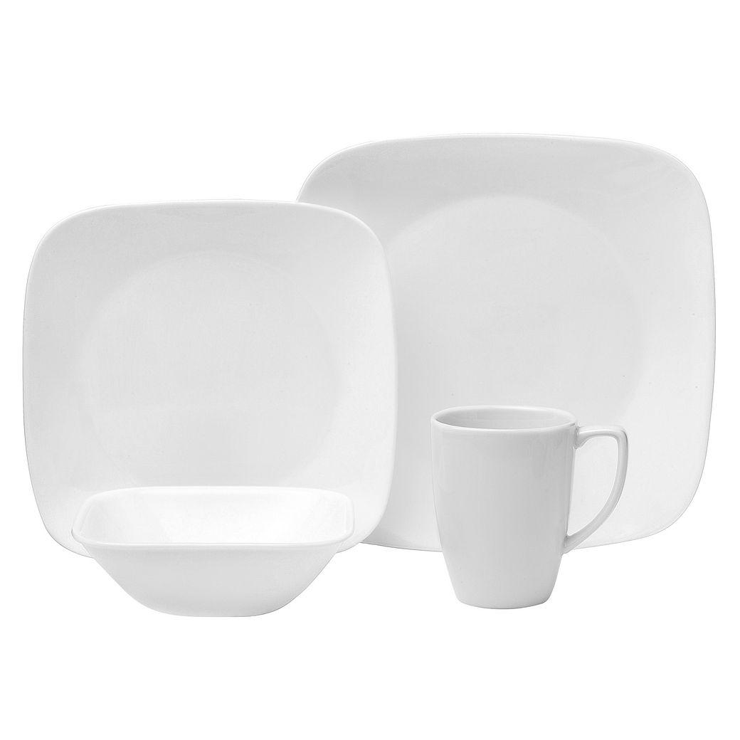 Pure White Dinnerware Set 16 pc 1069958