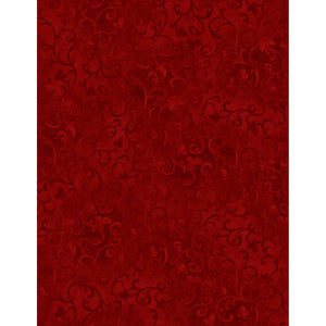 Wilmington Prints Essentials Scroll Dark Red Cotton Fabric 1077-89025-339