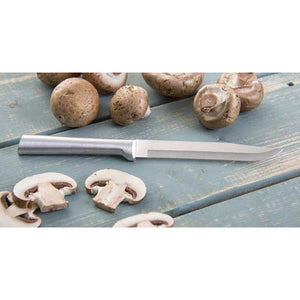 Silver handle steak knife