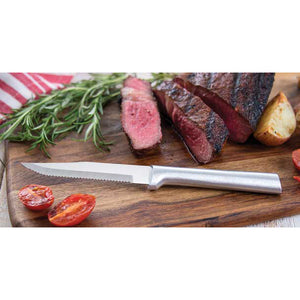 Silver steak knife