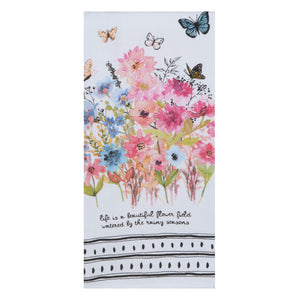 Kay Dee Wrapped In Grace Flower Field Dual Purpose Terry Towel R7260