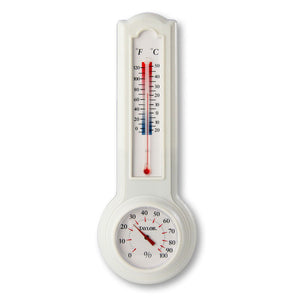 Learning Resources Indoor/Outdoor Wall Thermometer, Analog, Yellow