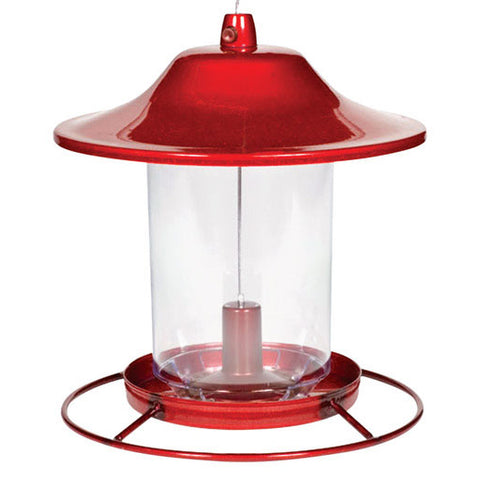 Perky Pet Panorama Bird Feeder in Red