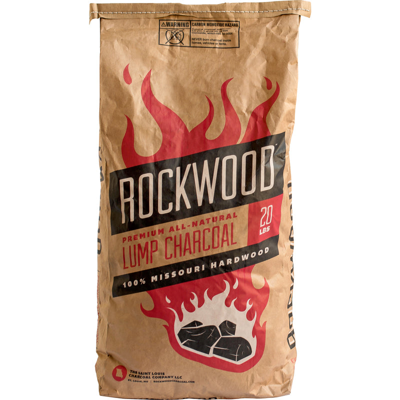 all-natural hardwood lump charcoal in bag