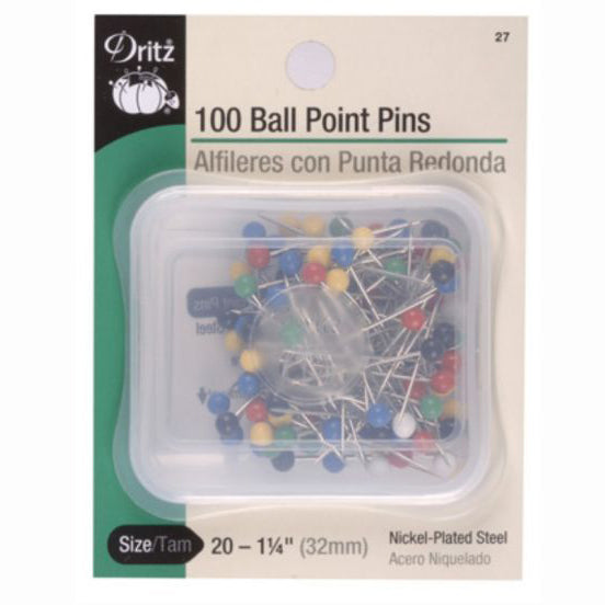 Long Quilting Pins,500 Pcs,1.75 Inch Sewing Pins with Colored Heads,  Straight Pins with Large Heads,Sewing Pins for Fabric,Fabric Pins,Straight  Pins