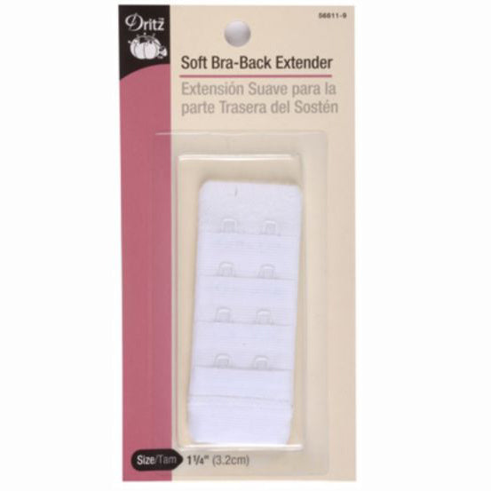 Dritz White Bra Extender 2 Hooks S-56611-9