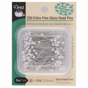 Dritz Glass Head Pins S-61