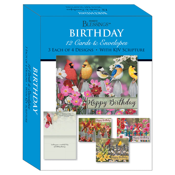 Garden Fence Birthday Boxed Cards SBEG22184