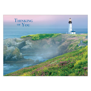 Thinking of You Light House card.