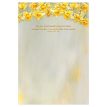Inside of daffodil card.