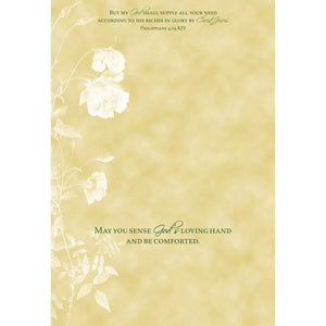 Candlelight Floral Sympathy Boxed Cards SBEG22354