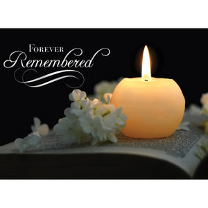 Candlelight Floral Sympathy Boxed Cards SBEG22354