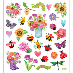 Stickers Spring Flowers And Bugs SK129MC-4559