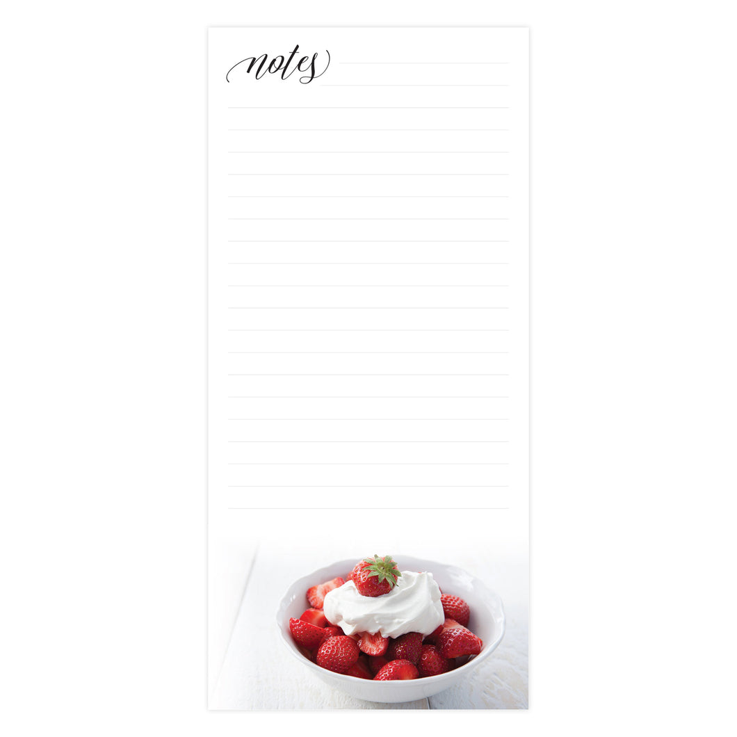 Strawberries & Cream Magnetic Memo Pad 881