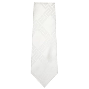 White Textured Tie
