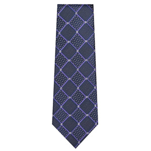 Navy Diamond Tie