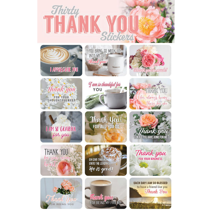 30 Thank You Stickers 63157