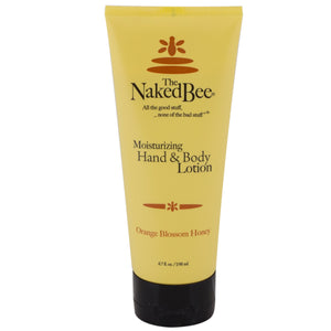 Tube of The Naked Bee Orange Blossom Honey hand & body lotion. 