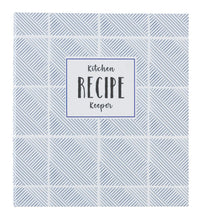 True Blue Recipe card holder book