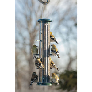 Audubon Thistle Tube Feeder with Birds