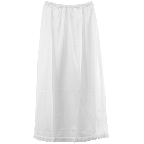 White nylon half slip 