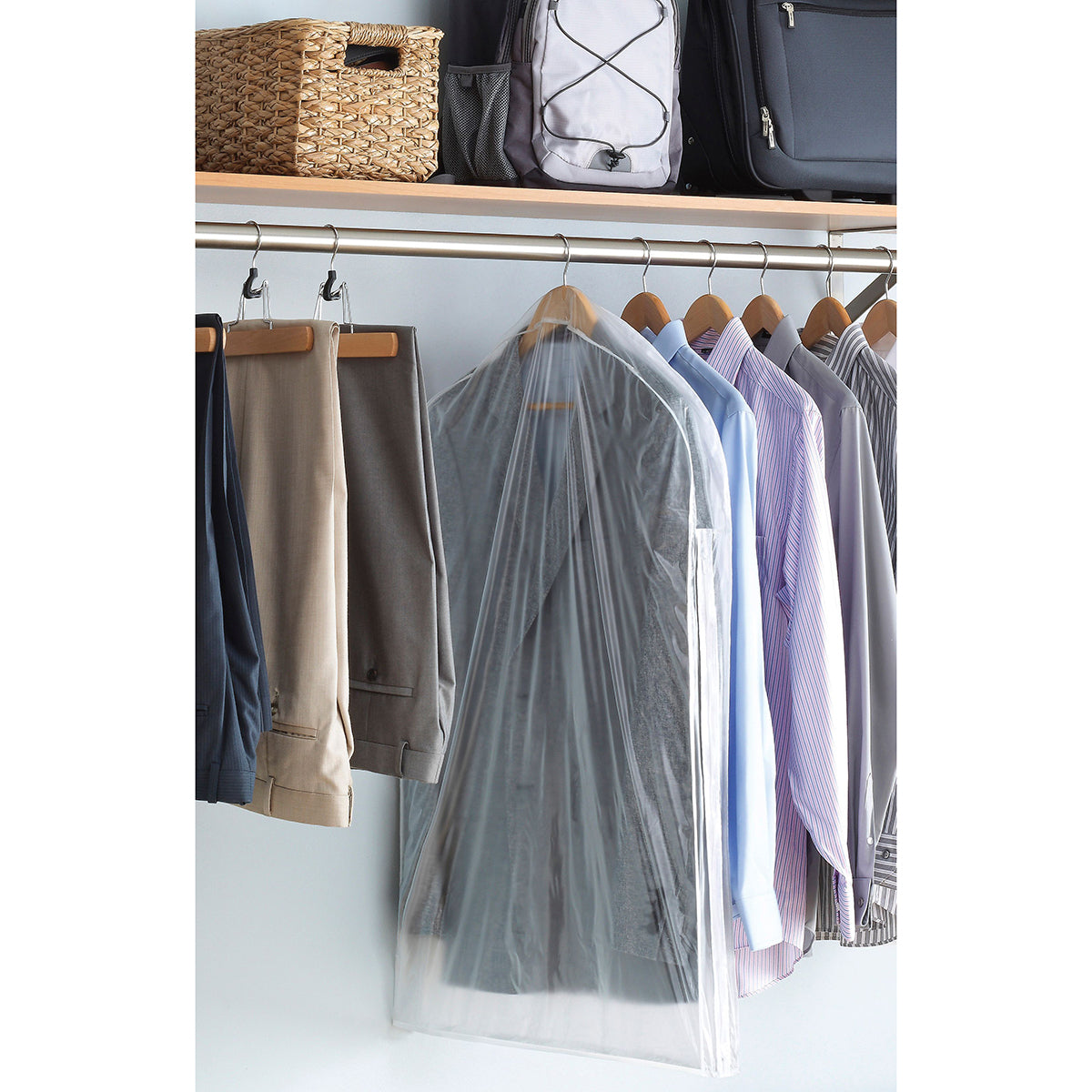 Vintage Clothes Pin Dress Bag Holder Hanger W/21 Clothespins Laundry Line  Wash