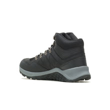 Wolverine men's Luton waterproof hiker boot in black, heel view