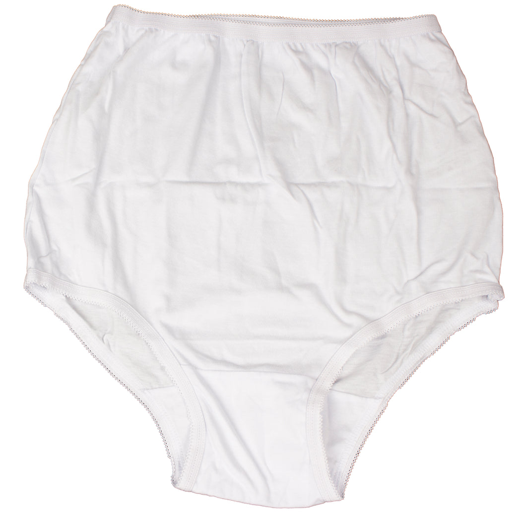 Women's Travel Underwear 3 pack White Cotton Briefs Disposable Panties S/M