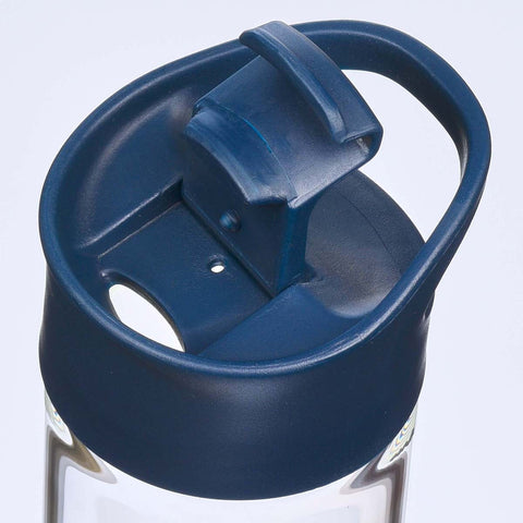 Teachers Who Love To Teach Glass Water Bottle Navy Plastic Twist Lid